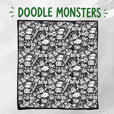 Color-Your-Own Coloring Blanket with 24-Color Marker Set