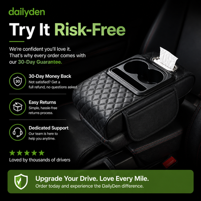 DailyDen 5-in-1 Car Armrest Organizer