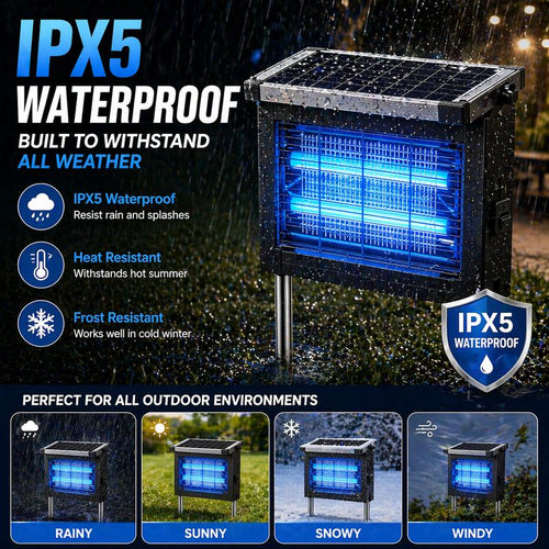 DailyDen Outdoor Solar Powered Bug Zapper