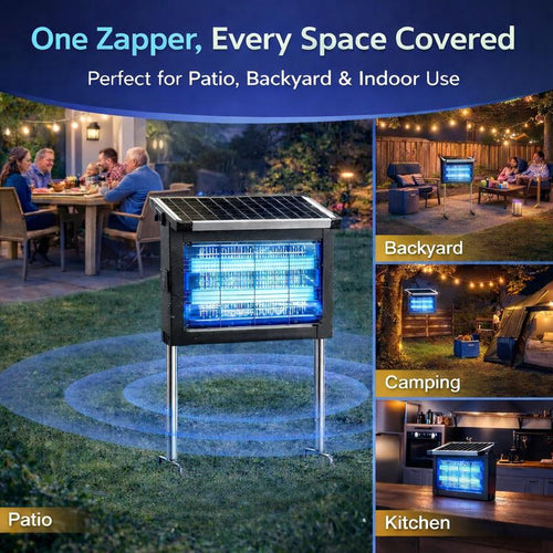 DailyDen Outdoor Solar Powered Bug Zapper