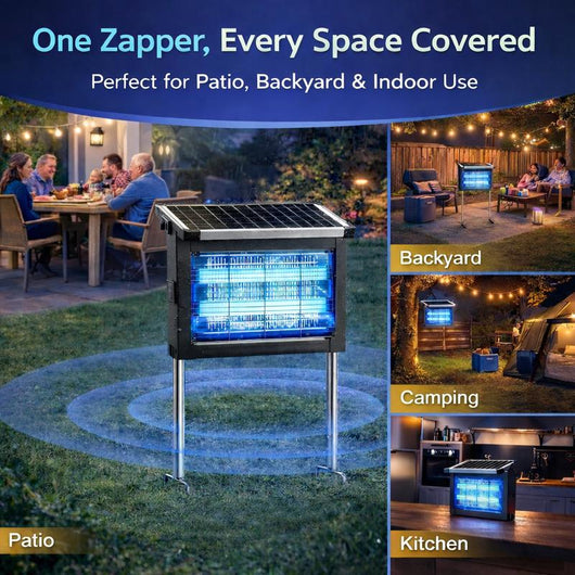 DailyDen Outdoor Solar Powered Bug Zapper