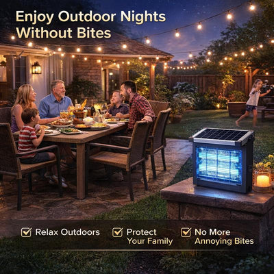 DailyDen Outdoor Solar Powered Bug Zapper