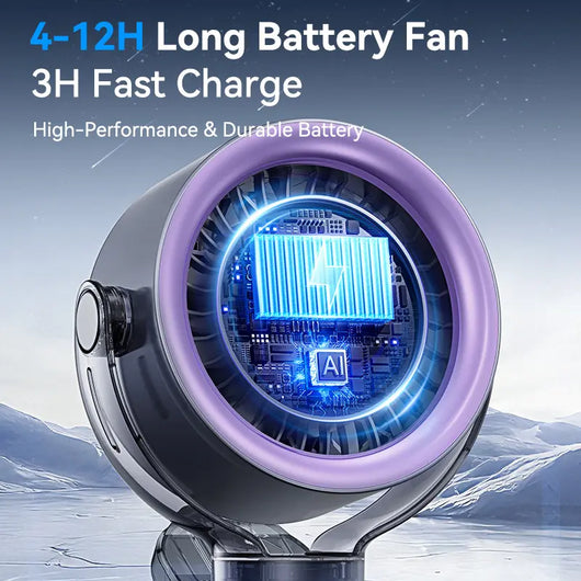 Dailyden 100-Speed Rechargeable Clip Fan