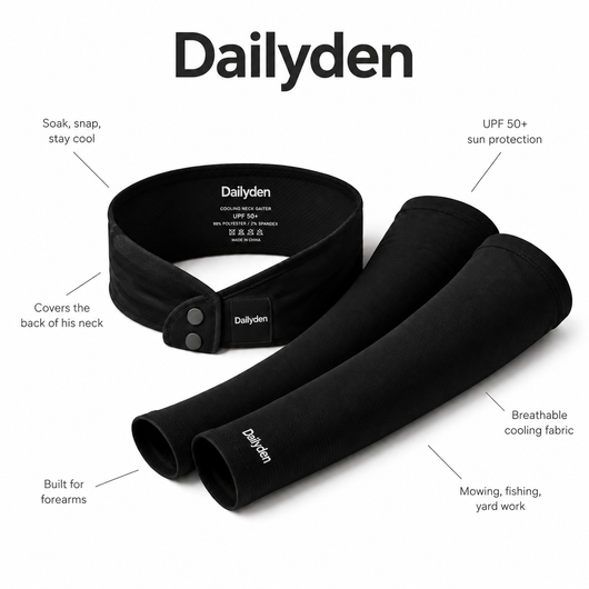 Cooling Neck Gaiter + UPF 50+ Arm Sleeves