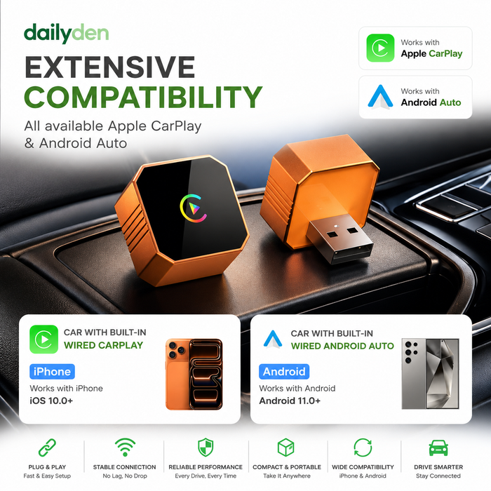 Set Your Phone Down. CarPlay Connects. No Cable to Plug In, Ever.
