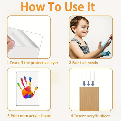 Family Handprint Keepsake Frame Kit: Capture Everyone's Hands Before They Grow