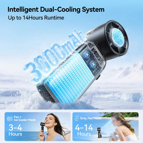 DailyDen Handheld 4 in 1 Turbo AC Fan