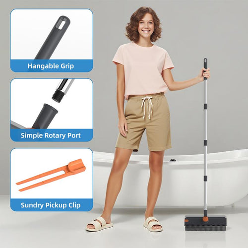 3-in-1 Floor & Bathtub Scrub Brush: Clean Your Whole Bathroom Standing Up