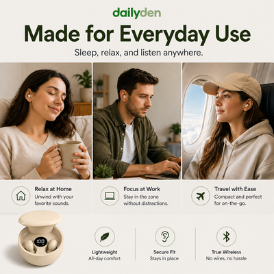 DailyDen Invisible Wireless Earpods
